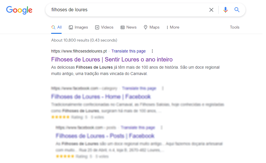 Google Filhoses de Loures